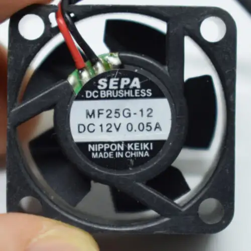 100Pcs Sepa Mf25G-12 25X25X10Mm 2510 12V 0.05A 2Pin 5 pale Dc fan brushless