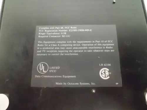 Osi8242A Octocom External Modem