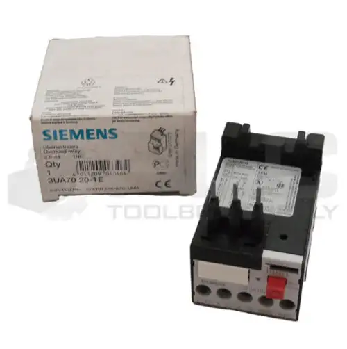 New Siemens 3Ua70 20-1E Overload Relay 2.5-4A 600Vac