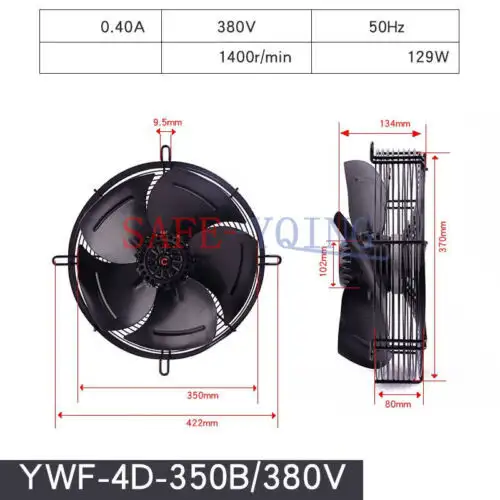 Ventilatore a rotore esterno Weiguang Ywf4D-350B 380V/50Hz