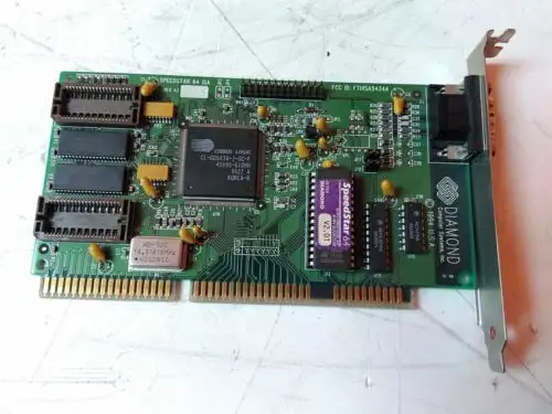 Diamond Speeddtar 64 V2.01 1994 Vintage Isa Vga Video Card
