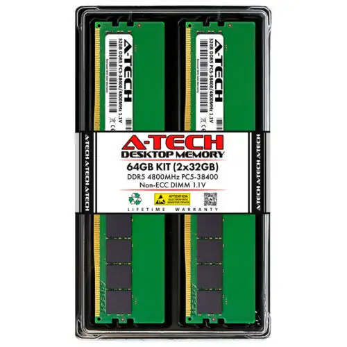 64Gb 2X 32Gb Ddr5-4800 Acer Predator Orion Po5-640 Memory Ram