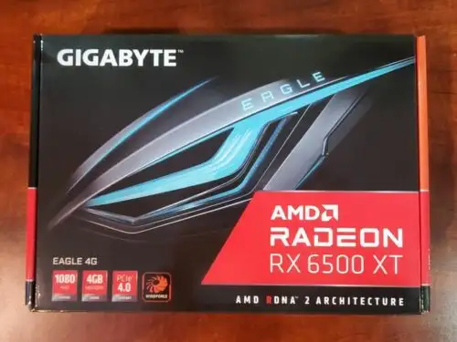 Gigabyte Eagle Radeon Rx 6500 Xt 4Gb Gddr6 Pci Express 4.0 Atx Video Card Gv-R65