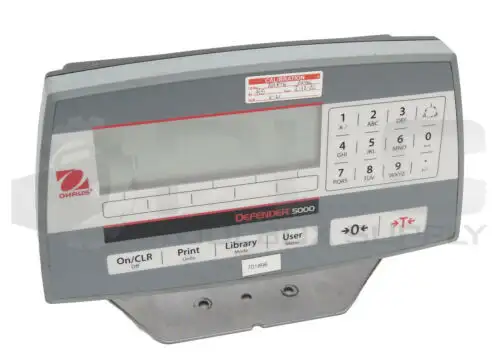 Ohaus Td52P Defender 5000 Digital Weight Display 100-240V 0.5A 50/60Hz