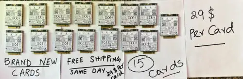 15 Pcs Dell Latitude 5420 5424 7424 T77W968 Dw5821E Snapdragon X20 Lte Ph6K2