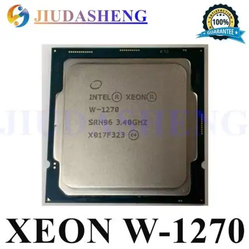 Intel Xeon W-1270 Cpu 3.40Ghz 8-Core 16-Threads 16Mb Lga-1200 Processor Srh96