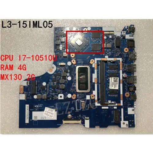 Lenovo Ideapad L3-15Iml05 Placa Base I7-10510U Ram 4G Gpu Mx130 2G 5B20S44007