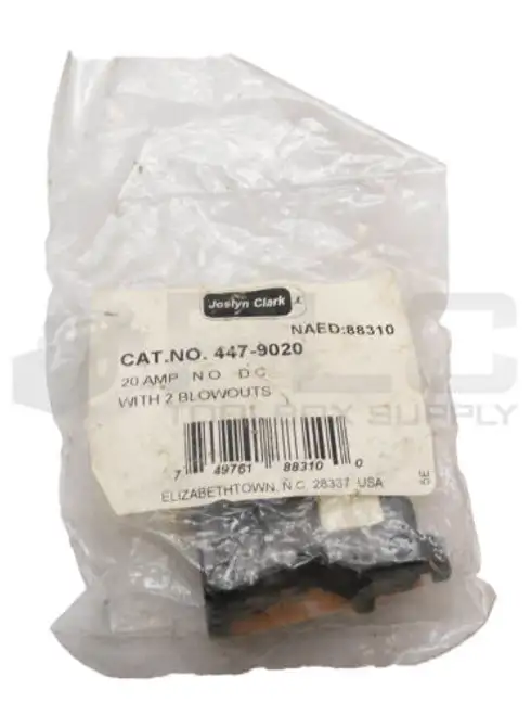Sealed Joslyn Clark 447-9020 Contact Block 20A 2 Blowouts