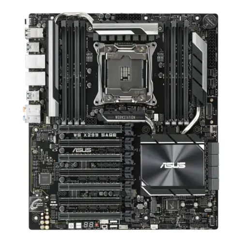 Asus Ws X299 Sage Motherboard Intel X299 Lga 2066 Ddr4 M.2 Core Ceb Usb 3.2 Rj45