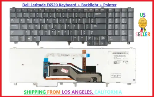 Puntatore della tastiera retroilluminata Dell Latitude E6520 E6530 E5520 E5520M E5530 E6540