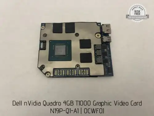 Dell Nvidia Quadro 4Gb T1000 Graphic Video Card N19P-Q1-A1 0Cwf0J