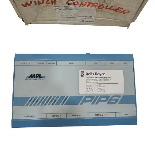 Rolls Royce Winch Controller Mpl Cpu Pip6-1