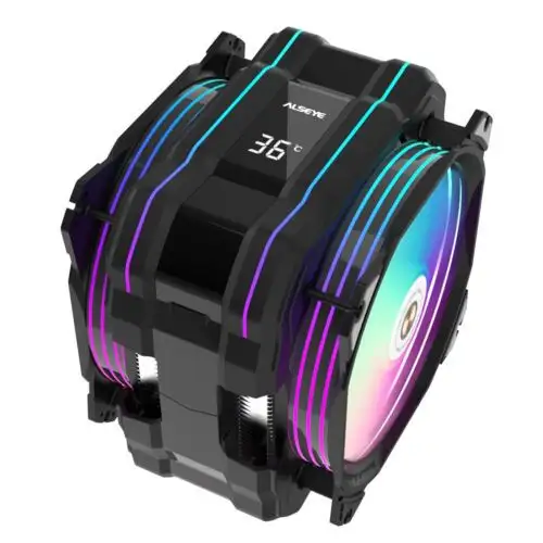 Alseye M120D Plus Cpu Luftkühler Dual Argb & Pwm 120Mm Lüfter Fo Amd Am4/Lga1700