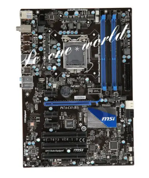Msi P67A-C43(B3) Motherboard Intel P67 Socket Lga 1155 Ddr3 Dimm Usb3.0 Atx 32Gb