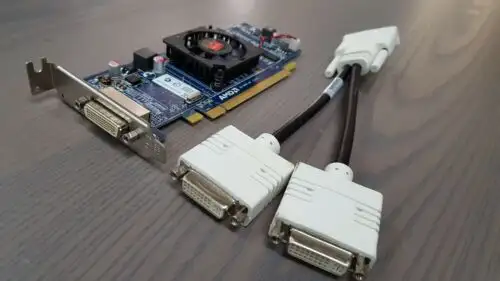 Lot 10 Amd Radeon Hd 6350 512Mb Low Profile Dms-59 Video Card W/Dual Dvi Cable