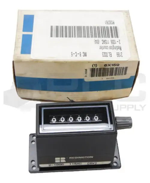 New Redington 2-1006 Panel Mount Counter 115Vac 8W 6X159 Read