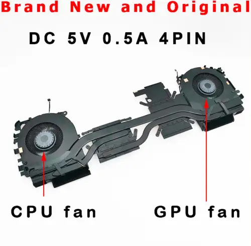 Original For Hp Zbook 15 Fury G8 Zb15G8 Cooling Fan Heatsink M82623-001