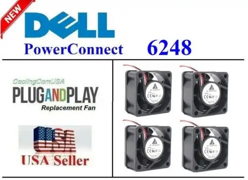 Pack Of 4X Replacement Fans For Dell Powerconnect 6248 Fan Kit (Xt800)