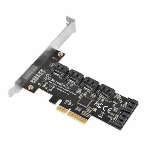 Silverstone Ec06 6 X Sata Port (Gen3/6Gbps)Pci Express Low Profile Controller