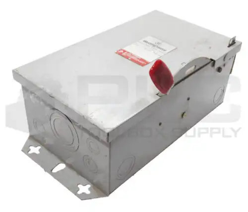 New Westinghouse Hun362 Safety Disconnect Switch 60A Type 1 Enclosure Read