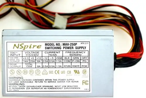 Pwr Supply 135W Nspire Mav-250P