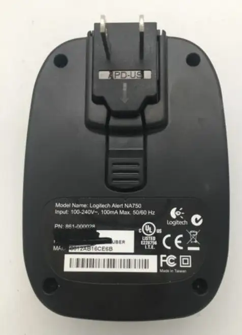 Logitech Alert Na750 Power Adapter 861-000028