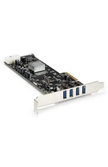 Startech 4 Port Pci Express Usb 3.0 Card With 4 Dedicated 5Gps Sata/Lp4 Power