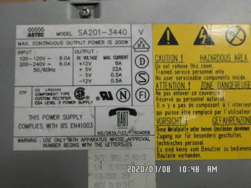 Astec Sa201-3440 200W Ps
