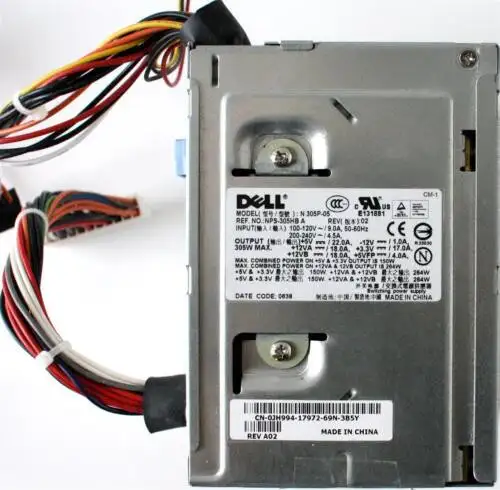 Pwr Supply 305W N305P-05 Nps305-Hb A Rev.02 Cn-0Jh994 Rev.A02