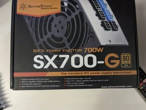 Sfx Silverstone Sx700-G Power Supply 700W 80Plus Gold Modular