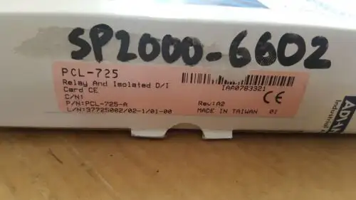 Pc-Labcards Pcl-725 Pcl-725-A Rev A2 Relay And Isolated D/I Card (Br2.5B2)