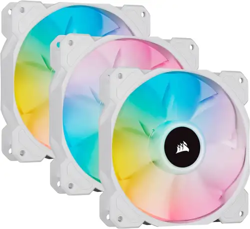 Icue Sp120 Rgb Elite Performance 120Mm White Pwm Triple Fan Kit With Ic ‚òëÔ∏è