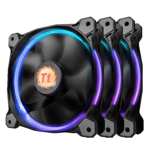 Thermaltake Riing12 Led Rgb Fan 256 Colors 120Mm Includes 3 Fans And Fan Switch