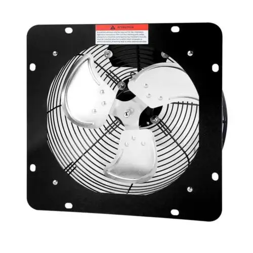 12 Inch Exhaust Fan Aluminum High-Speed 1300Rpm 1-Pack