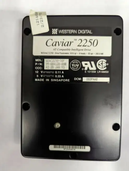 Western Digital Caviar Wdac2250-50F 99-004120-000 255.9 Mb 3.5 Ide Hard Drive