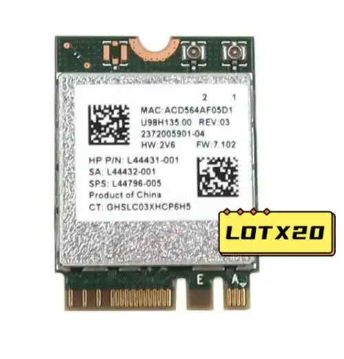 Lotx 20 Realtek Rtl8822Ce Ngff M.2 2230 802.11A/B/G/N/Ac Wlan Bluetooth 4.2 Wifi