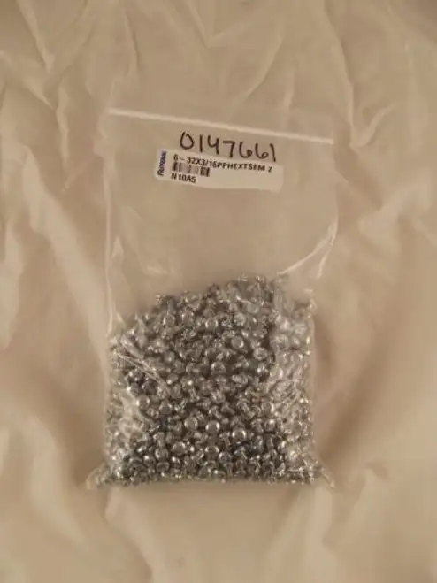 Fastenal 0147661 6-32X3/16 Zinc Steel Ext Tooth Washer Sems Screw Qty1300 V5 S