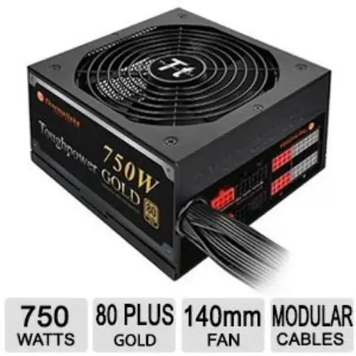 Thermaltake Toughpower 750W Gold [Modular] - 120 V Ac 230 V Ac Input Voltage -