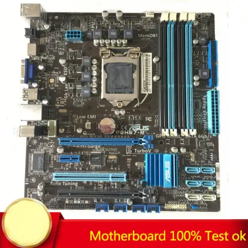 For Asus P8H67-M Lga1155 Motherboard Intel H67(B3) Microatx Ddr3 I3 I5 I7 Usb3.0