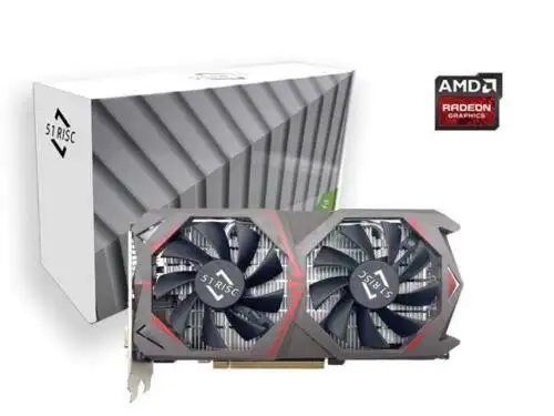 51Risc Video Card Rx590 8Gb Gme 256Bit Gddr5 For Rx 590 Series Gpu Mining