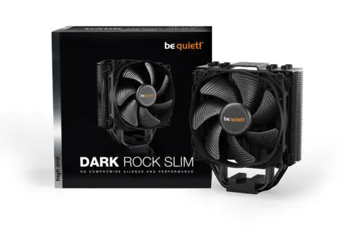 Be Quiet Dark Rock Slim Cpu Cooling Compact Heatsink Fan Lga1200/1151/2011 Amd