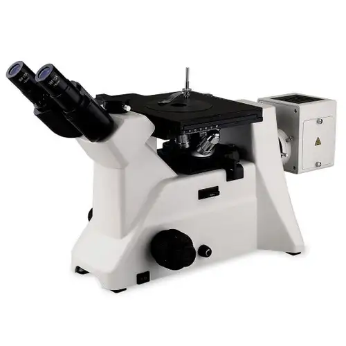 Inverted Trinocular Metallurgical Microscope LMM-1300 for metal inspection incident illumination