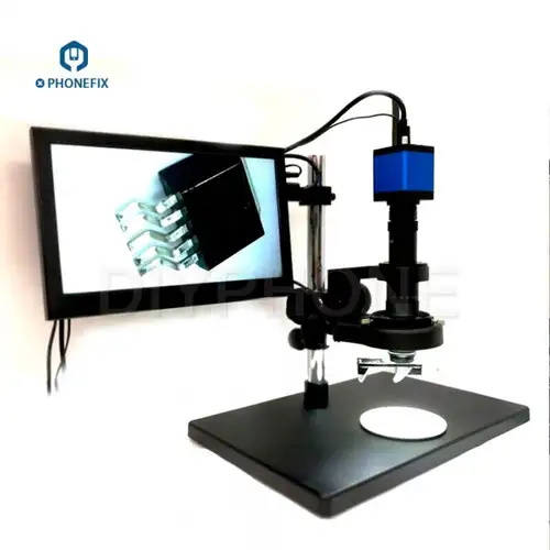 PHONEFIX 1920*1080P 3D Intelligent Digital Microscope With 20MP HDMI Camera 3D View Angle Attachment for Phone PCB Repair
