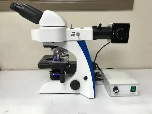 Trinocular LED fluorescence Microscope EUM-5000FLED with four bands LED fluorescence excitation B G U V