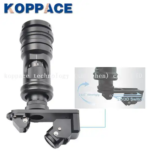 KOPPACE 20X-150X 2 millions de pixels sortie HDMI vidéo microscope 3D commutation 2D/3D microscope 3D distance de travail 95mm