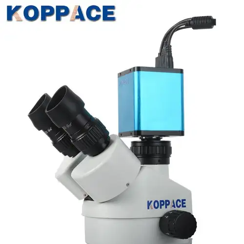 KOPPACE 10X-254X 2 millions de pixels HDMI Microscope industriel Microscope électronique industriel Moniteur HD de 13,3 pouces.