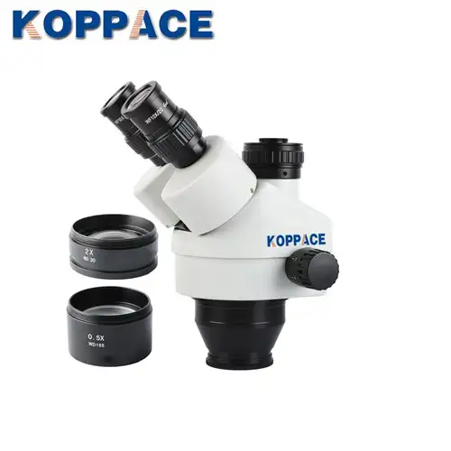 KOPPACE 7.5X-266X 2 million pixels HDMI HD Industrial Microscope Industrial Electron Microscope 13.3 inch HD monitor
