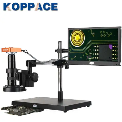 KOPPACE 17X-108X 21 Million Pixel Full HD 1080P 60FPS HDMI Microscope industriel Microscope électronique pour la réparation de téléphones portables