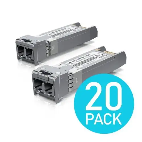Ubiquiti Multi-Mode-Duplex-Glasfaser-Transceivermodul 20er-Pack Uacc-Om-Mm-10G-D-20