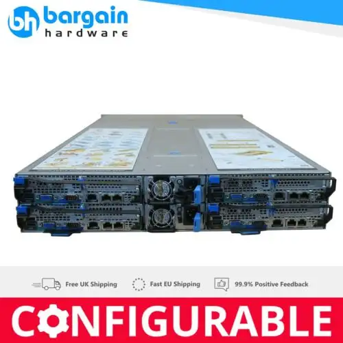 Quantaplex T41S-2U 24Sff 4-Node Server:8X E5-2600 V4 20-Core 512Gb Ddr4 Memory-